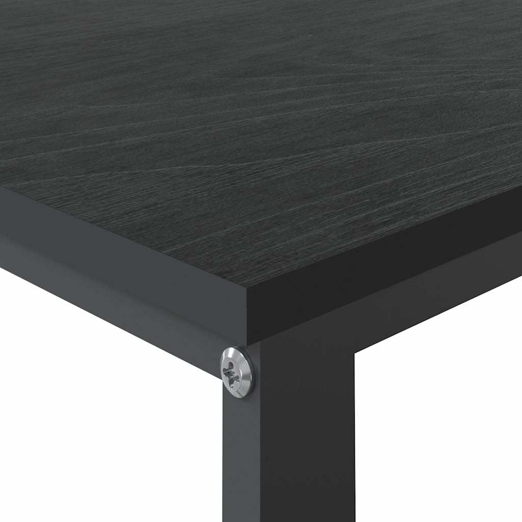 Γραφείο Υπολογιστή Μαύρο 110 x 60 x 73 εκ. από Μοριοσανίδα 5