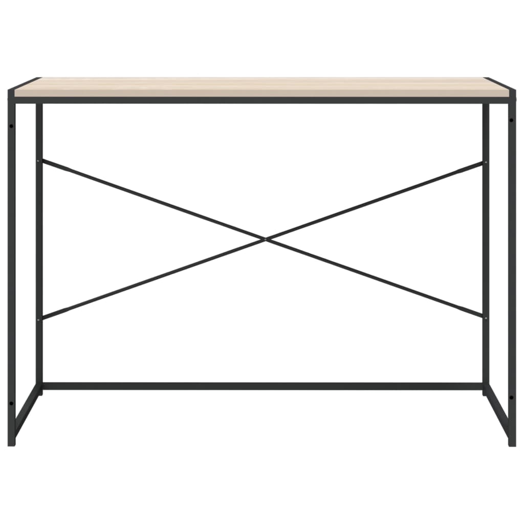 Γραφείο Υπολογιστή Μαύρο 110 x 60 x 70 εκ. Επεξεργασμένο Ξύλο 3