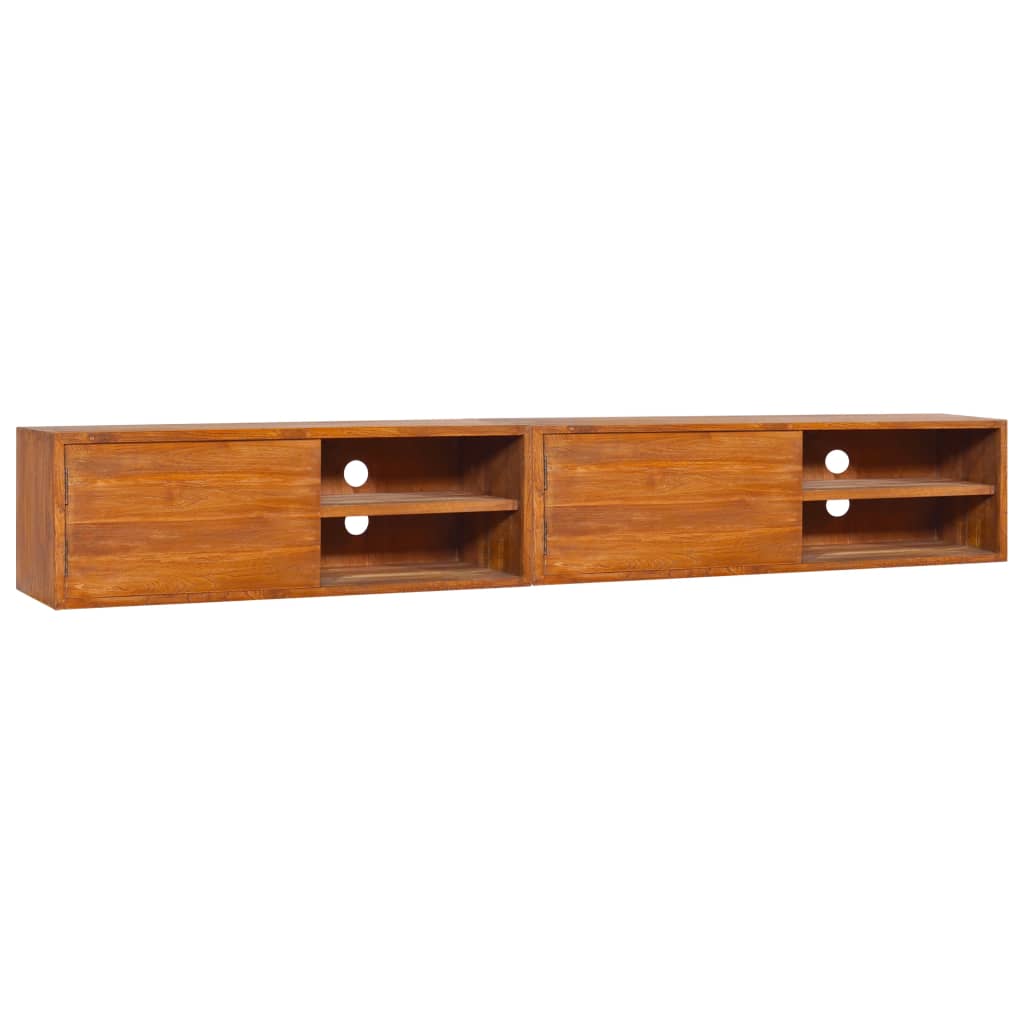Έπιπλο Τηλεόρασης Επιτοίχιο 180 x 30 x 30 από Μασίφ Ξύλο Teak 1