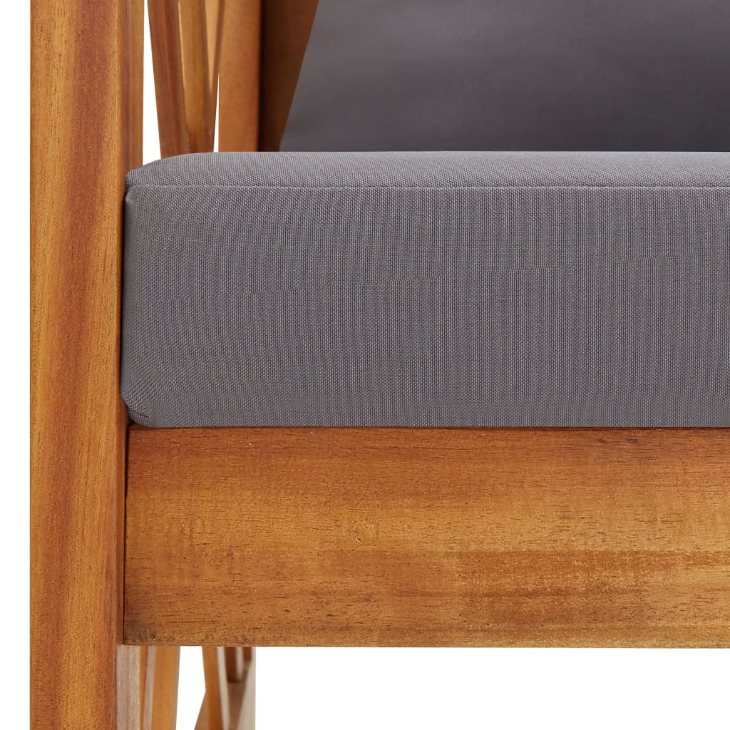 Σαλόνι Κήπου Σετ 3 Τεμαχίων από Μασίφ Ξύλο Ακακίας με Μαξιλάρια 8