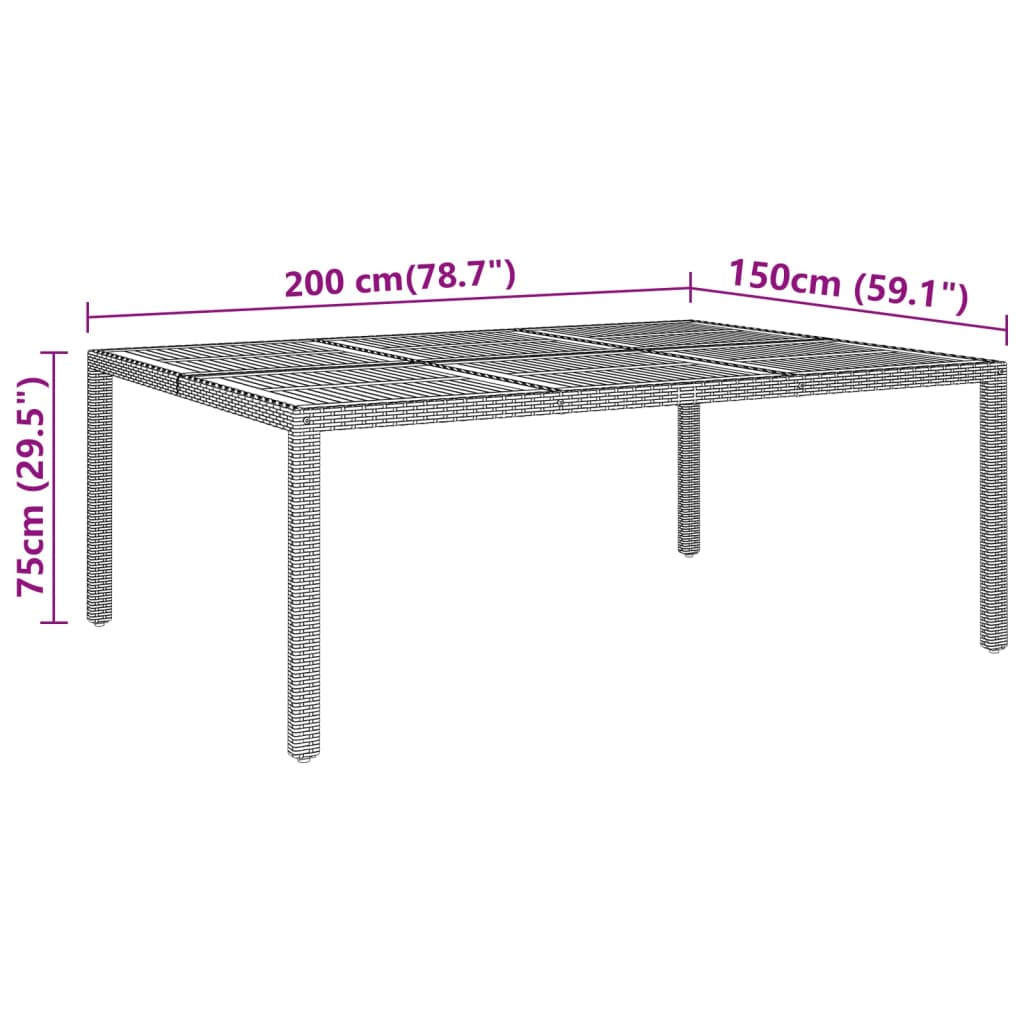 Σετ Τραπεζαρίας Κήπου 11 Τεμαχίων Γκρι από Συνθετικό Ρατάν 9