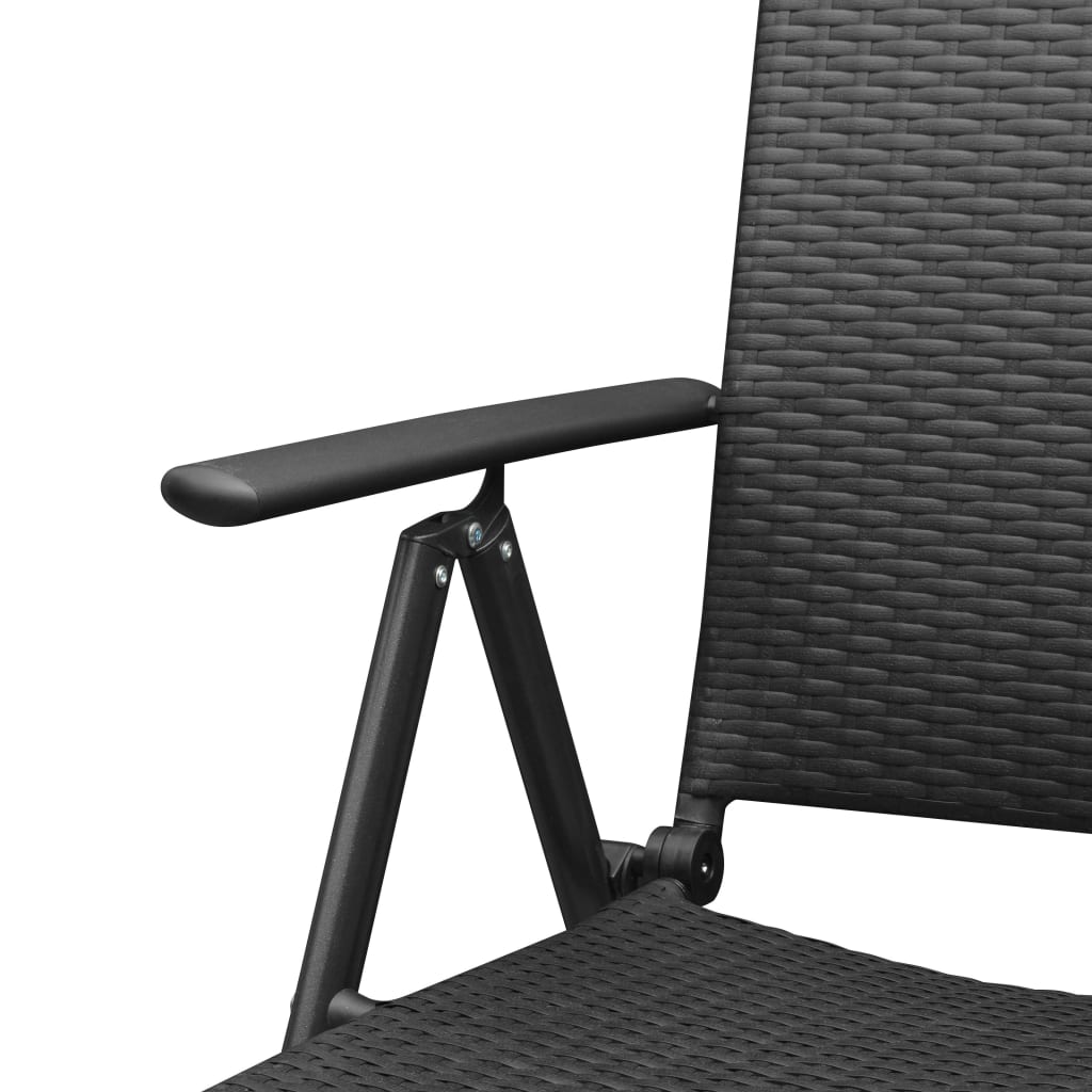 Σετ Τραπεζαρίας Κήπου 7 Τεμαχίων Μαύρο 8