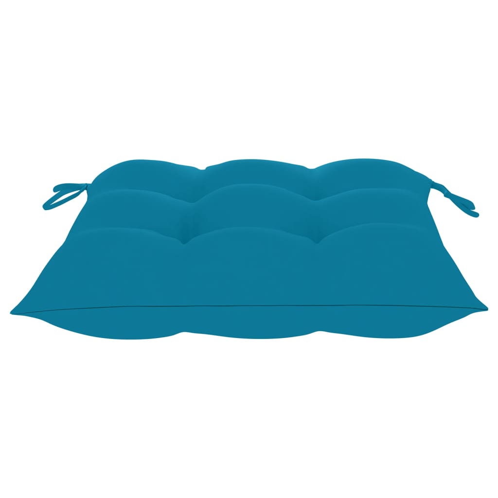 Καρέκλες Κήπου από Μασίφ Ξύλο Ακακίας με Τραπέζι και Μαξιλάρια 9
