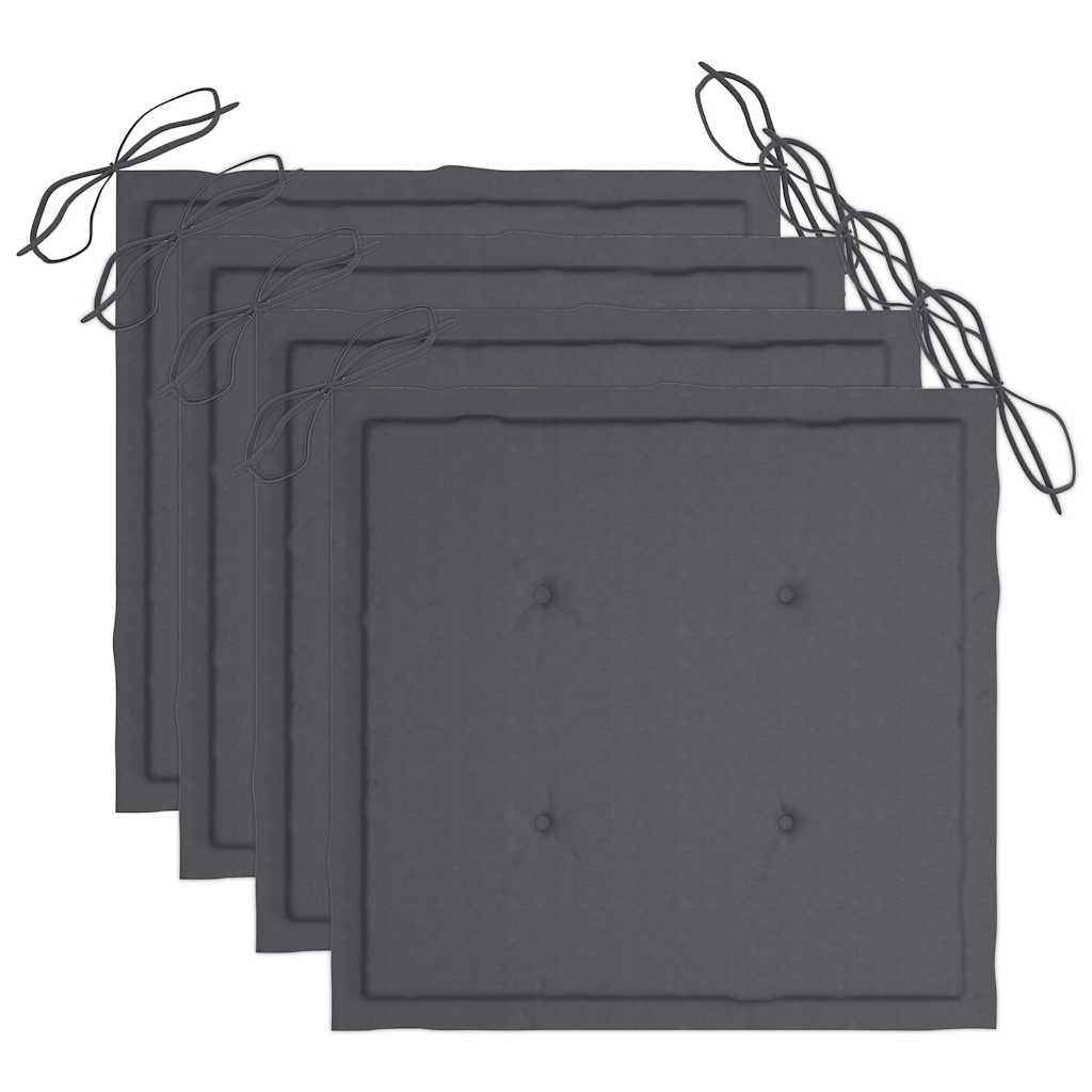 Καρέκλες Τραπεζαρίας Εξ. Χώρου 3 τεμ. Ξύλο Ακακίας με Μαξιλάρια 6