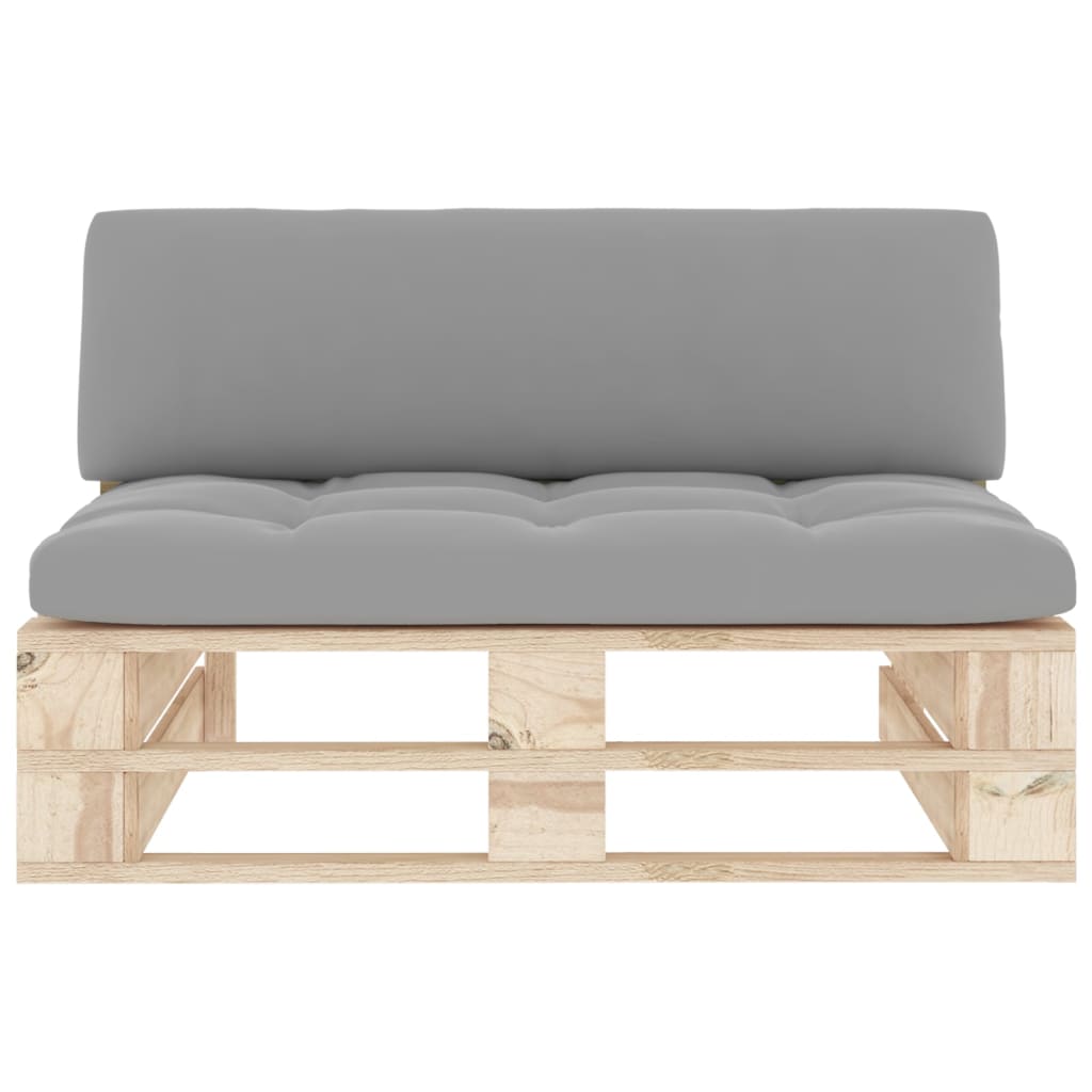 Καναπές Κήπου Μεσαίος από Παλέτες Εμποτισμένο Ξύλο Πεύκου 3