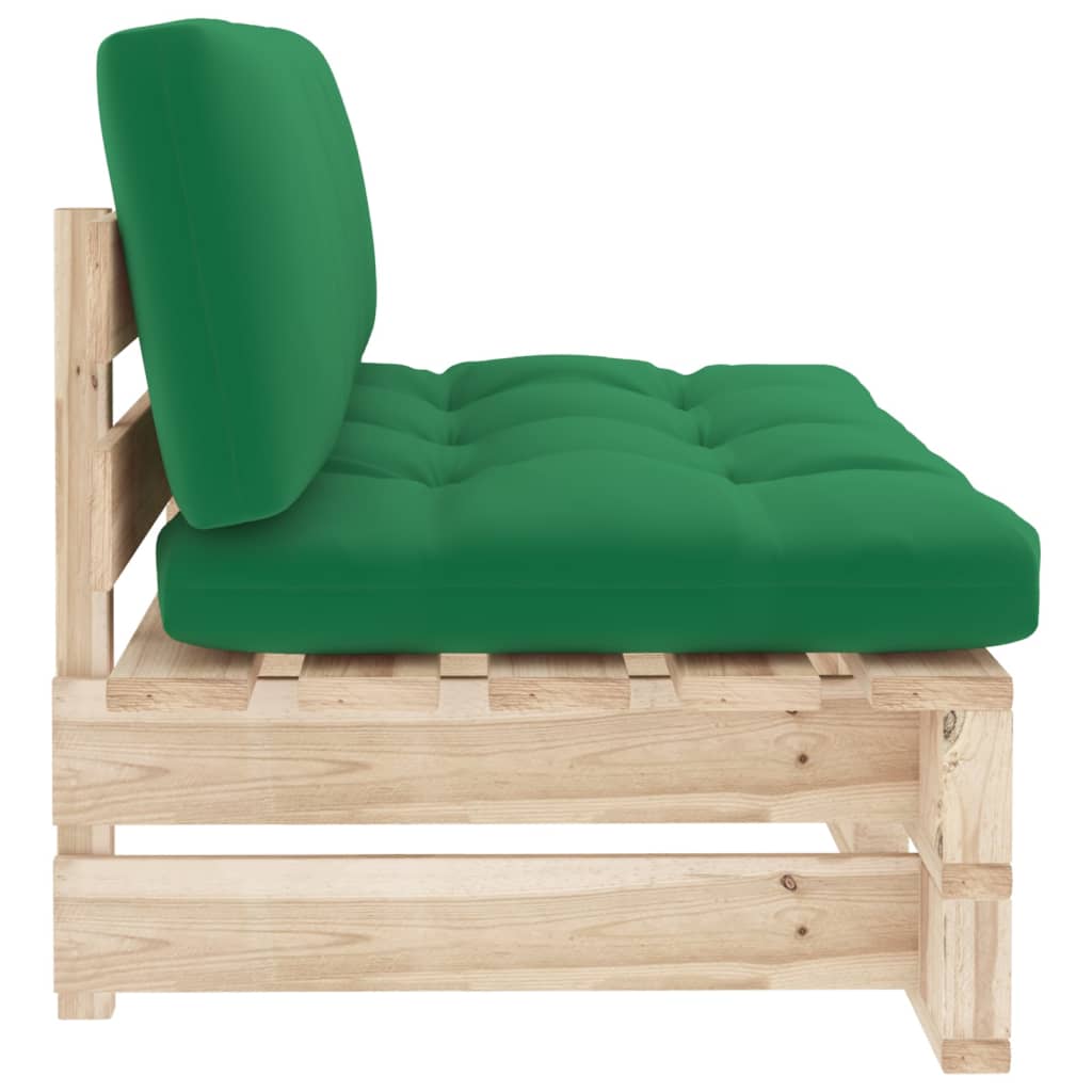 Καναπές Κήπου Μεσαίος από Παλέτες Εμποτισμένο Ξύλο Πεύκου 4