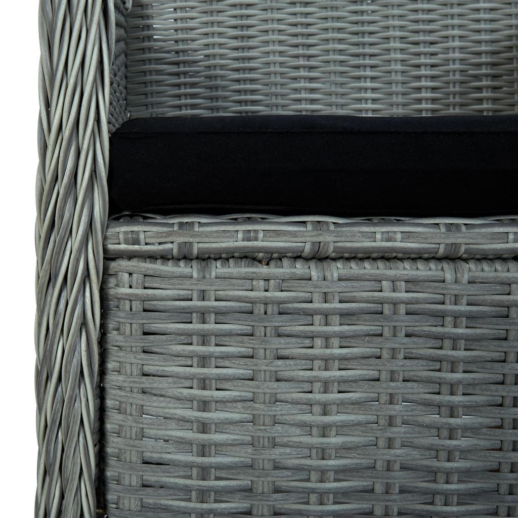 Σετ Τραπεζαρίας Κήπου 7 Τεμαχίων Ανοιχτό Γκρι 11
