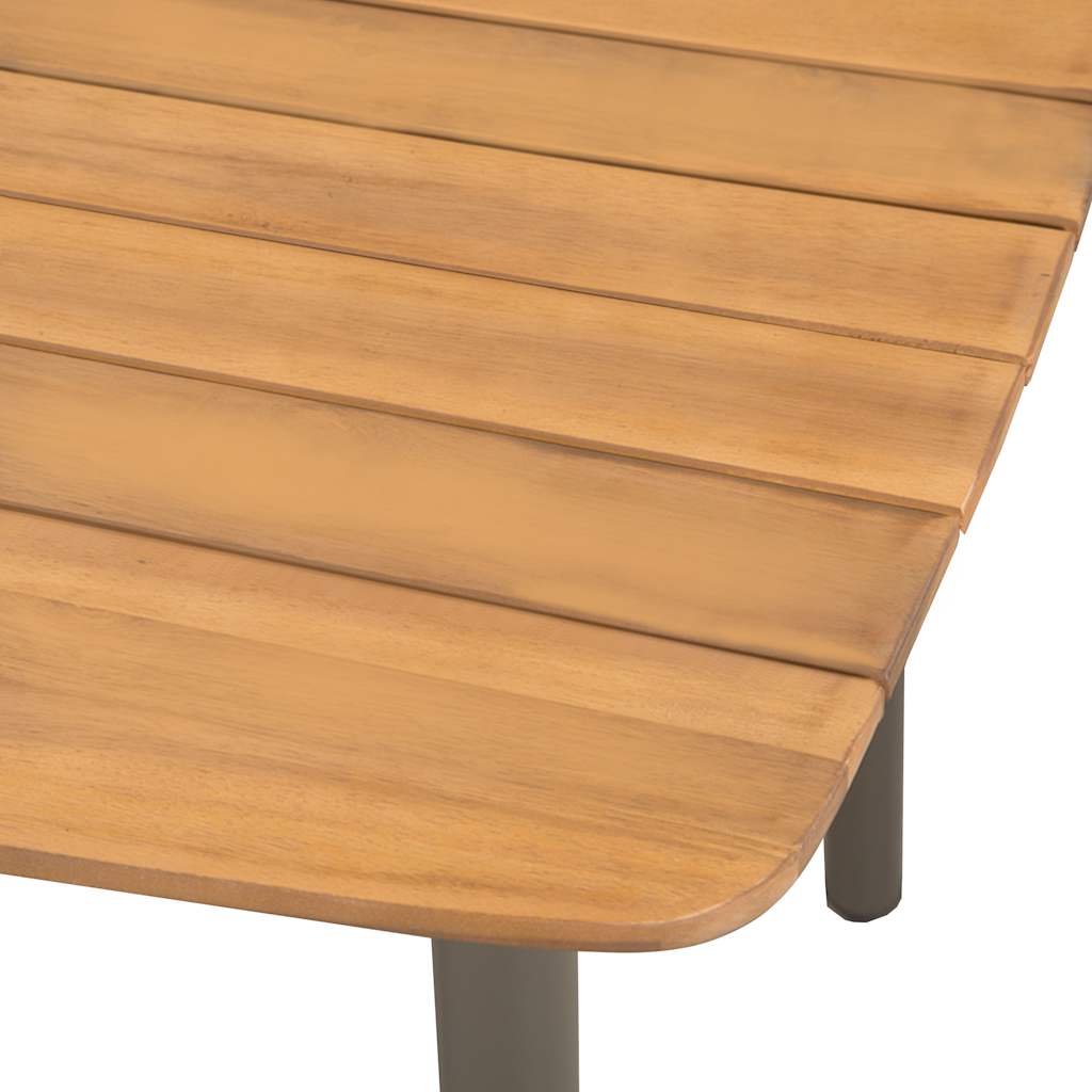 Σετ Τραπεζαρίας Κήπου 7 Τεμαχίων Γκρι Από Συνθετικό Ρατάν 4