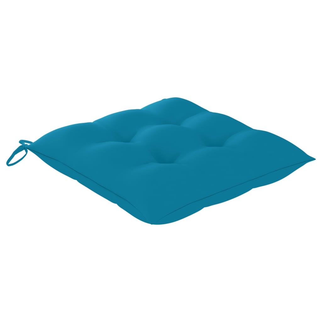 Καρέκλες Κήπου 4 τεμ. από Μασίφ Ξύλο Teak με Μαξιλάρια 7