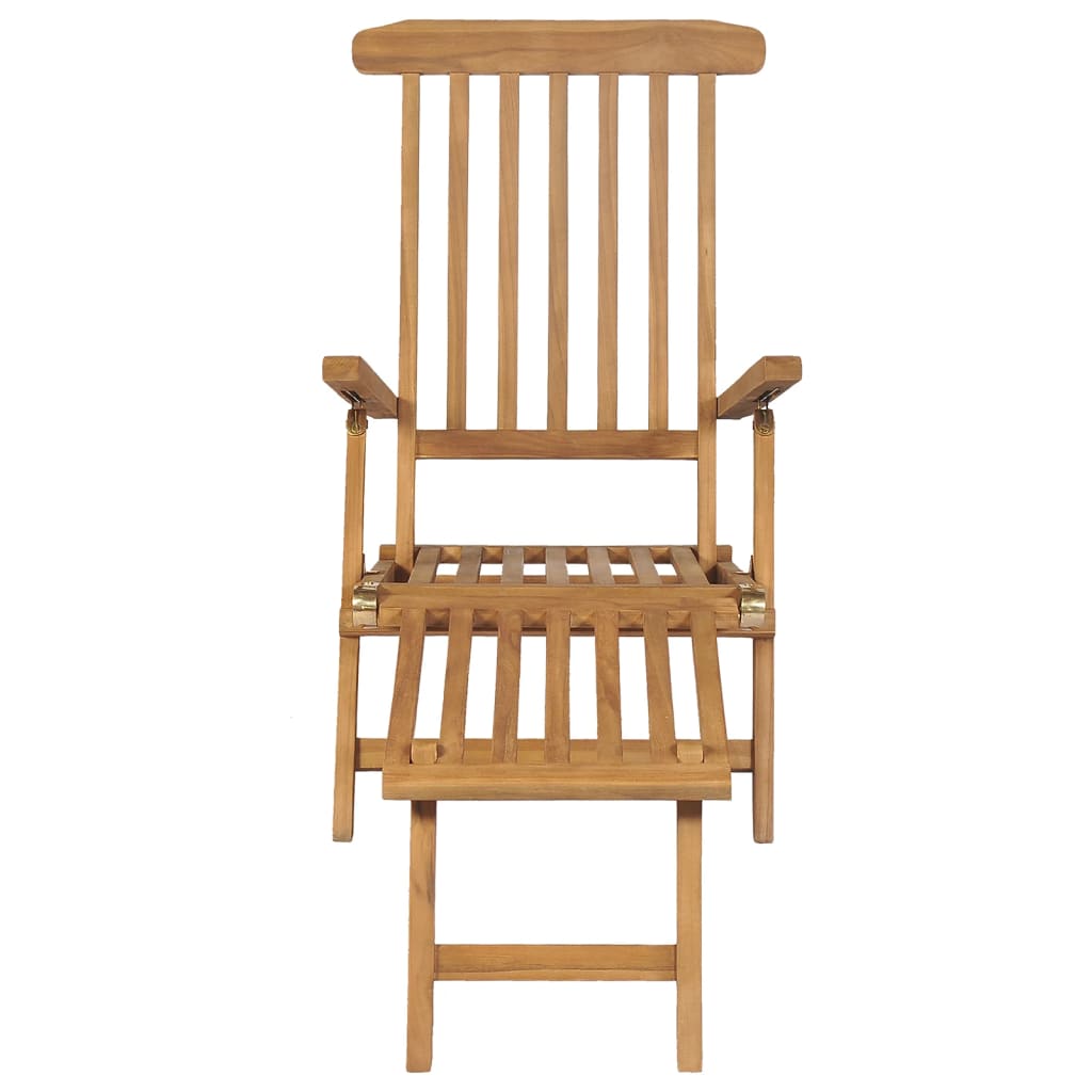 Ξαπλώστρες με Υποπόδια 2 τεμ. από Μασίφ Ξύλο Teak 3