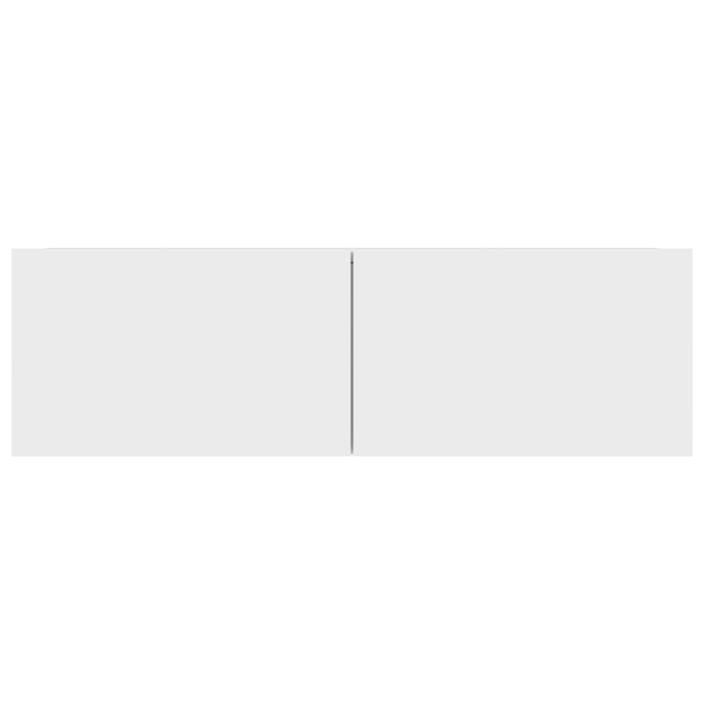 Έπιπλα Τηλεόρασης 4 τεμ. Λευκά 100 x 30 x 30 εκ. Επεξ. Ξύλο 6