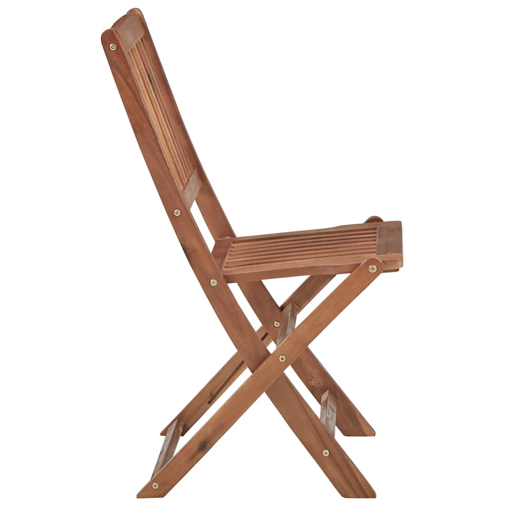Καρέκλες Κήπου Πτυσσόμενες 8 τεμ Μασίφ Ξύλο Ακακίας & Μαξιλάρια 6