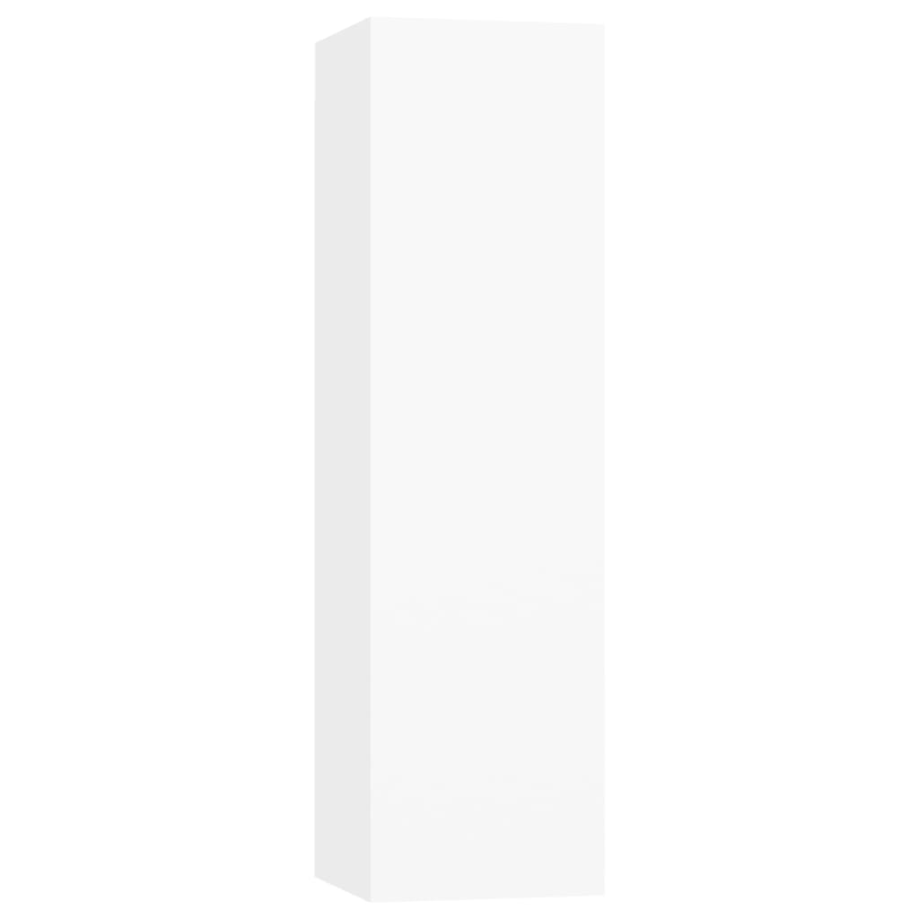 Έπιπλα Τηλεόρασης Σετ 5 Τεμαχίων Λευκό από Επεξ. Ξύλο 5