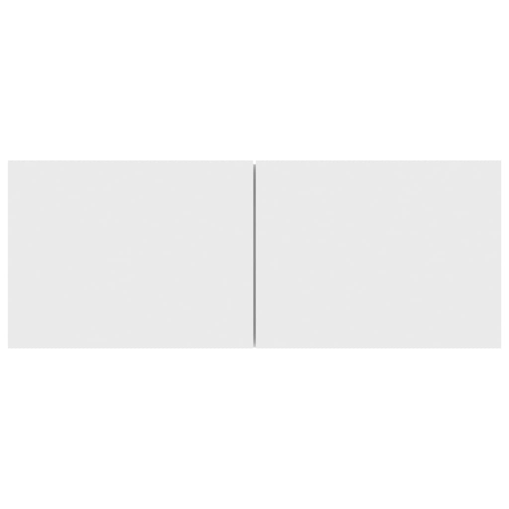 Έπιπλα Τηλεόρασης 3 τεμ. Λευκά από Επεξ. Ξύλο 5