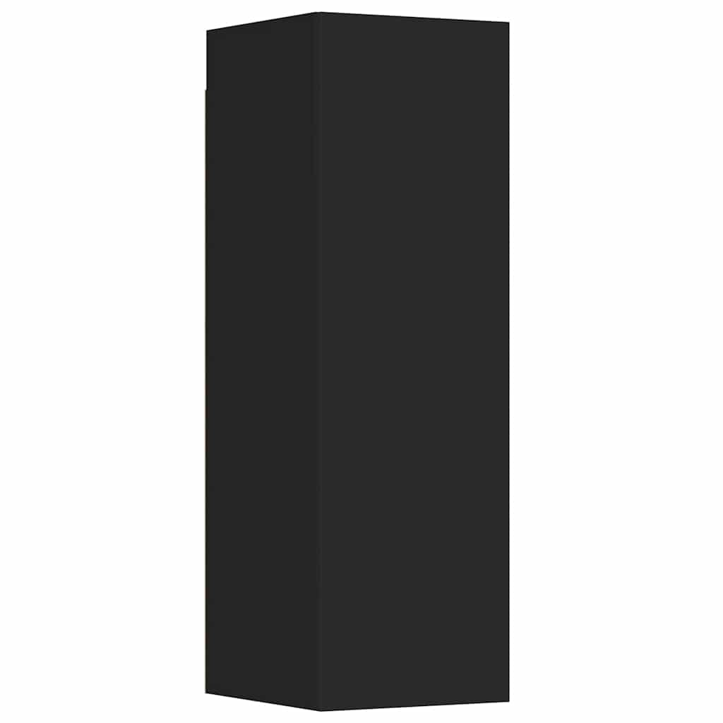 Έπιπλα Τηλεόρασης Σετ 3 Τεμαχίων Μαύρο από Επεξ. Ξύλο 6