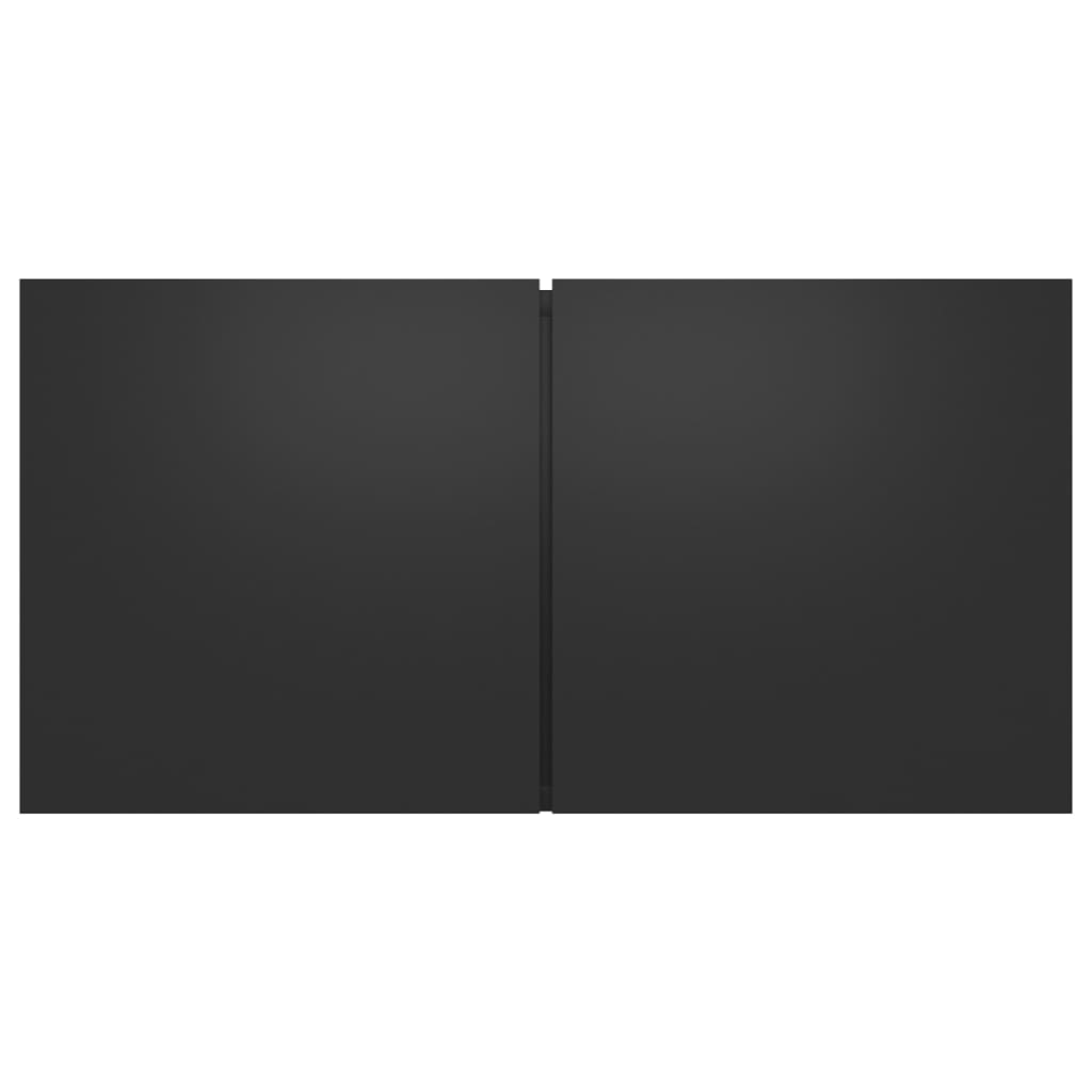 Έπιπλα Τηλεόρασης Σετ 7 Τεμαχίων Μαύρο από Επεξ. Ξύλο 6