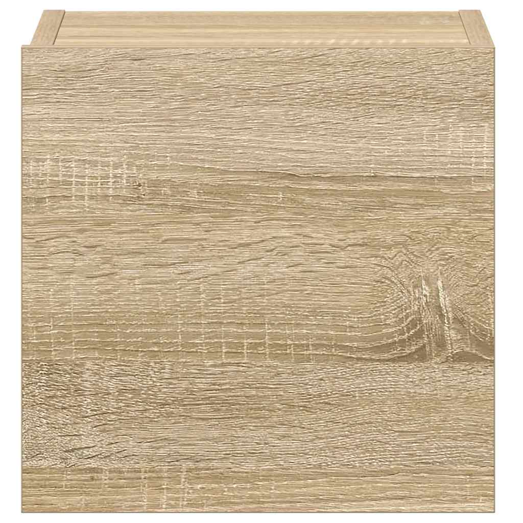 Έπιπλα Τηλεόρασης Σετ 3 Τεμαχίων Sonoma Δρυς από Επεξ. Ξύλο 10