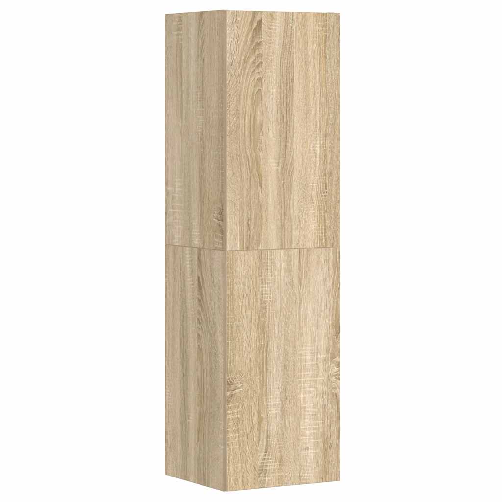 Έπιπλα Τηλεόρασης Σετ 3 Τεμαχίων Sonoma Δρυς από Επεξ. Ξύλο 5