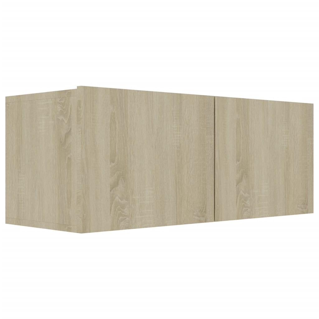 Έπιπλα Τηλεόρασης Σετ 4 Τεμαχίων Sonoma Δρυς από Επεξ. Ξύλο 5