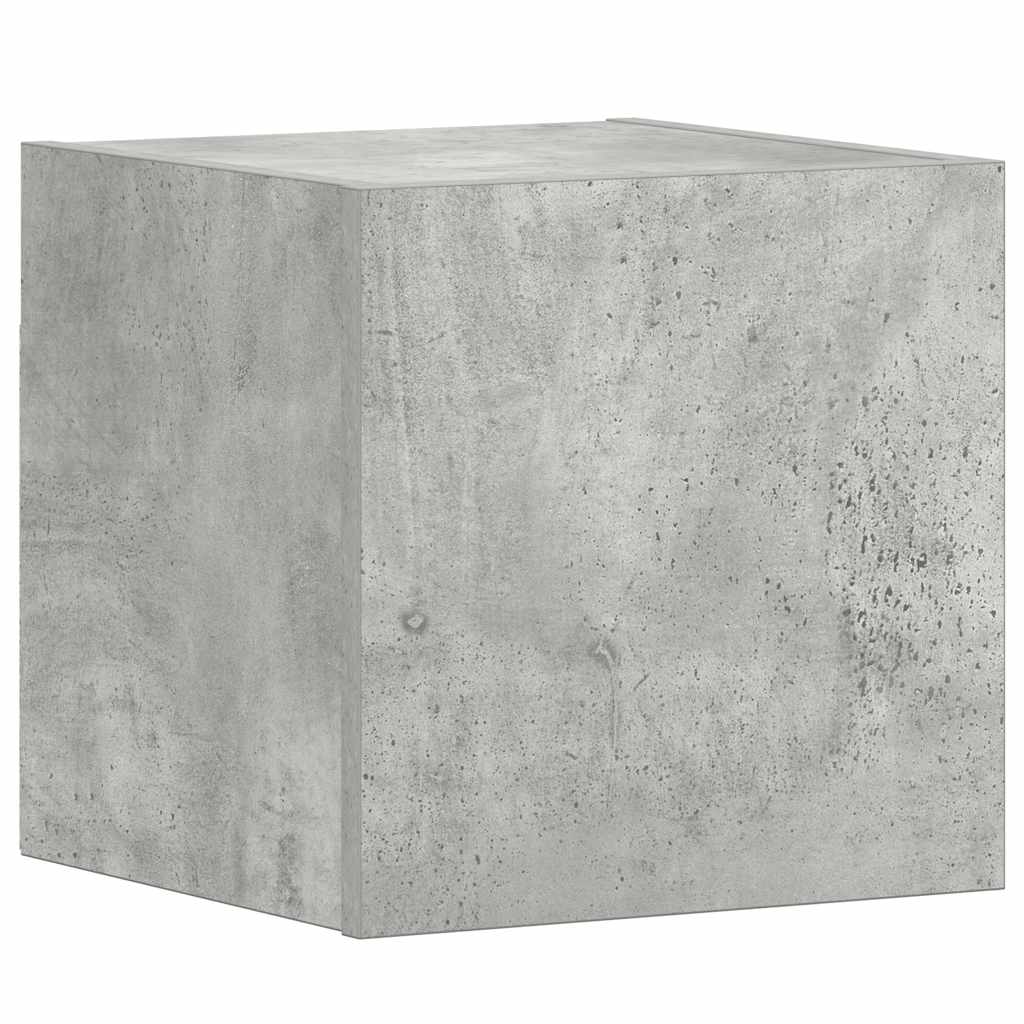 Έπιπλα Τηλεόρασης Σετ 3 Τεμαχίων Γκρι Σκυροδέματος Επεξ. Ξύλο 6