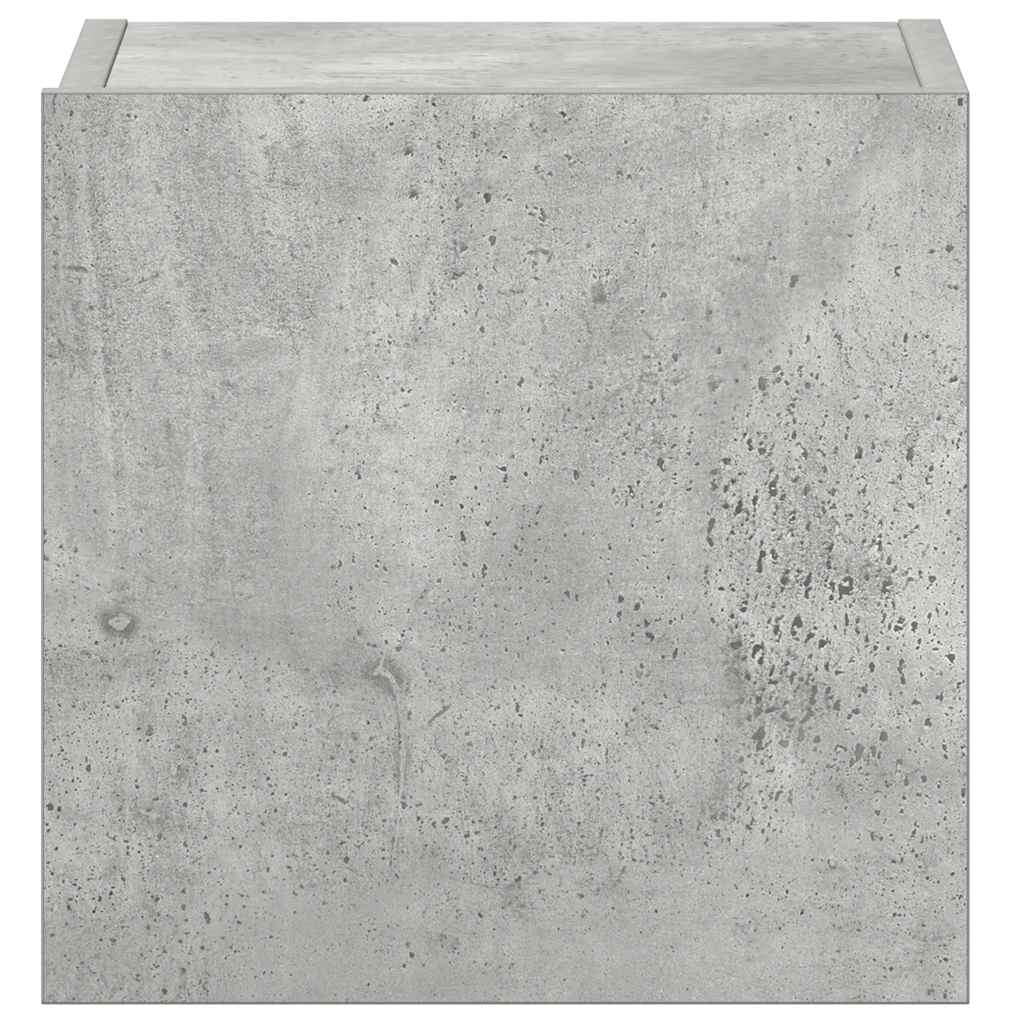 Έπιπλα Τηλεόρασης Σετ 3 Τεμαχίων Γκρι Σκυροδέματος Επεξ. Ξύλο 9