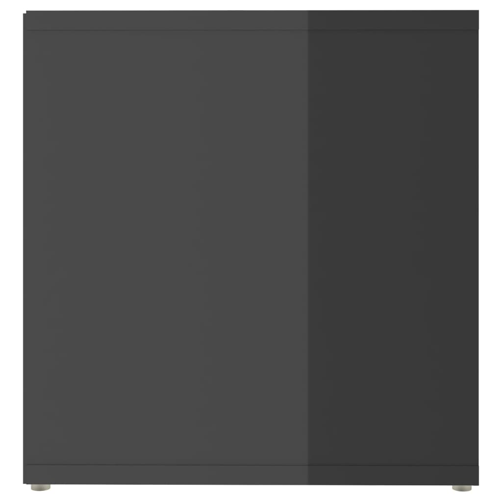 Έπιπλα Τηλεόρασης 2 τεμ. Γυαλ. Γκρι 72x35x36,5 εκ. Επεξ. Ξύλο 6