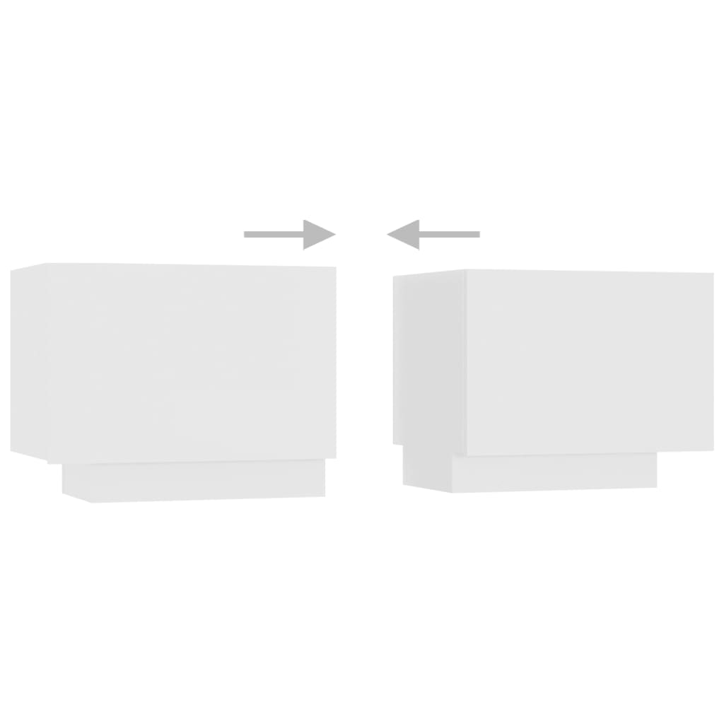 Έπιπλο Τηλεόρασης με LED Λευκό 180 x 35 x 40 εκ. 8