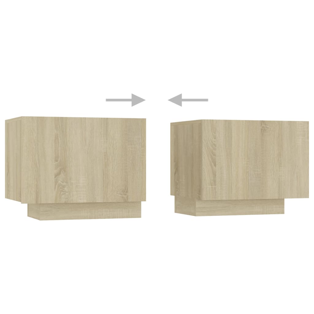 Έπιπλο Τηλεόρασης με LED Sonoma Δρυς 200 x 35 x 40 εκ. 8