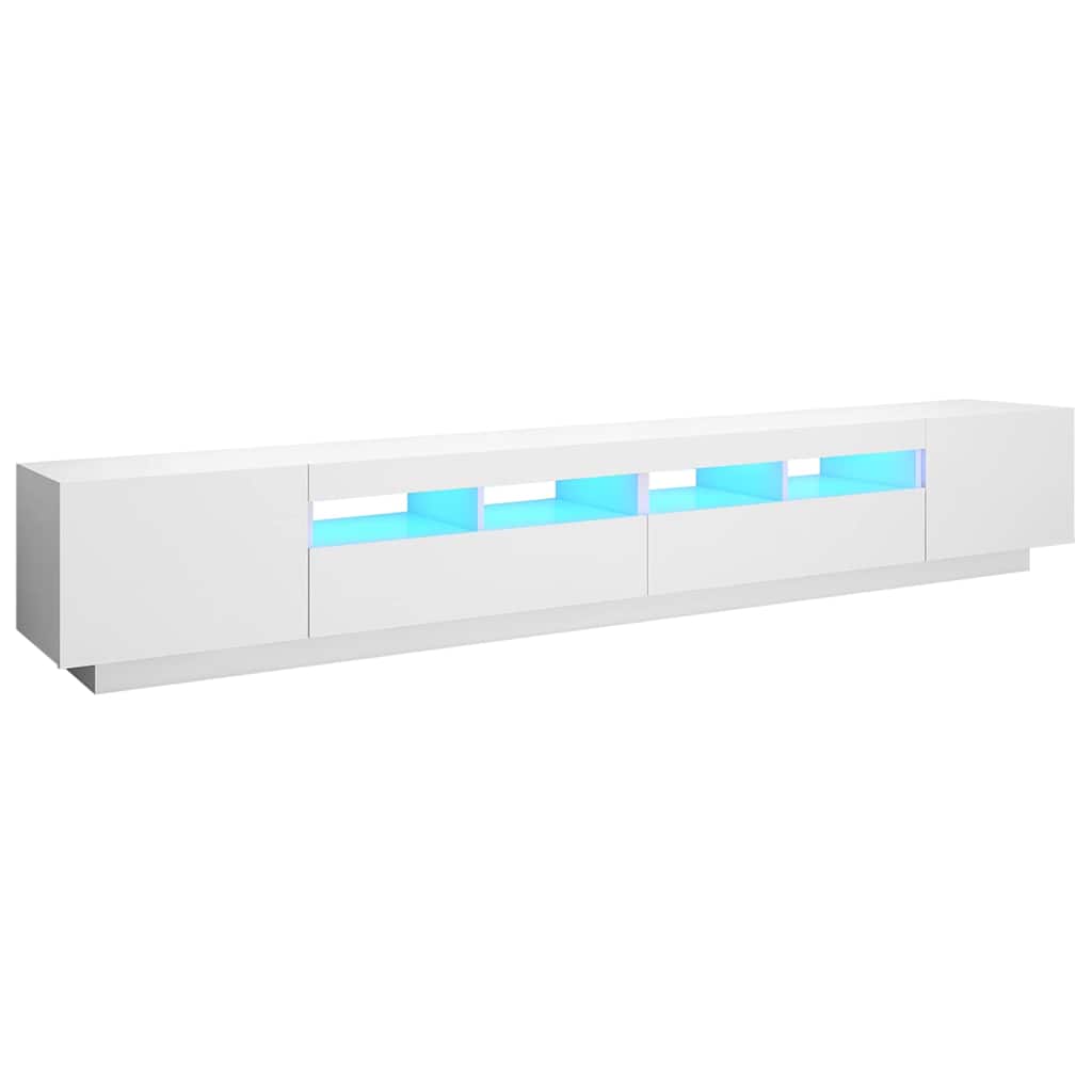 Έπιπλο Τηλεόρασης με LED Λευκό 260 x 35 x 40 εκ. 2