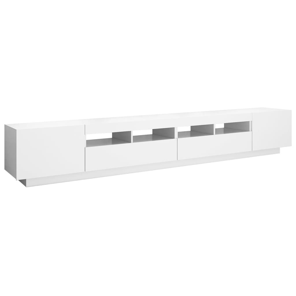 Έπιπλο Τηλεόρασης με LED Λευκό 260 x 35 x 40 εκ. 7