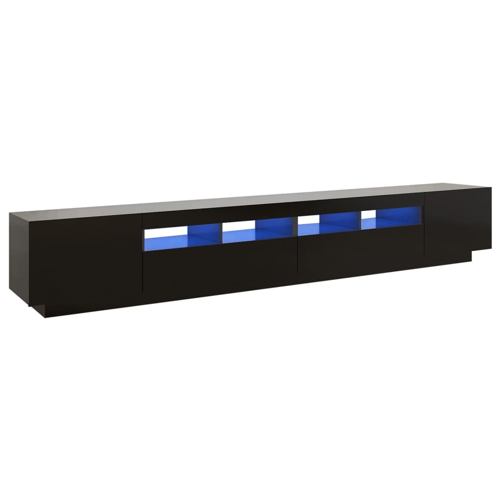 Έπιπλο Τηλεόρασης με LED Μαύρο 260 x 35 x 40 εκ. 2