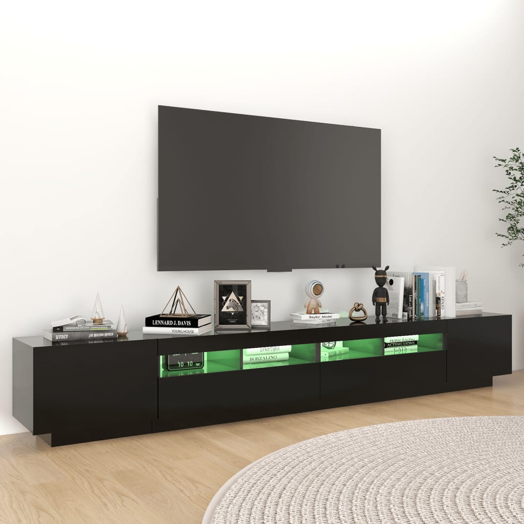 Έπιπλο Τηλεόρασης με LED Μαύρο 260 x 35 x 40 εκ. 5
