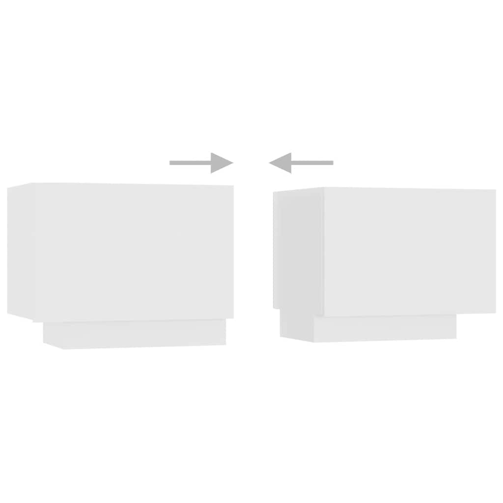 Έπιπλο Τηλεόρασης με LED Λευκό 300 x 35 x 40 εκ. 8