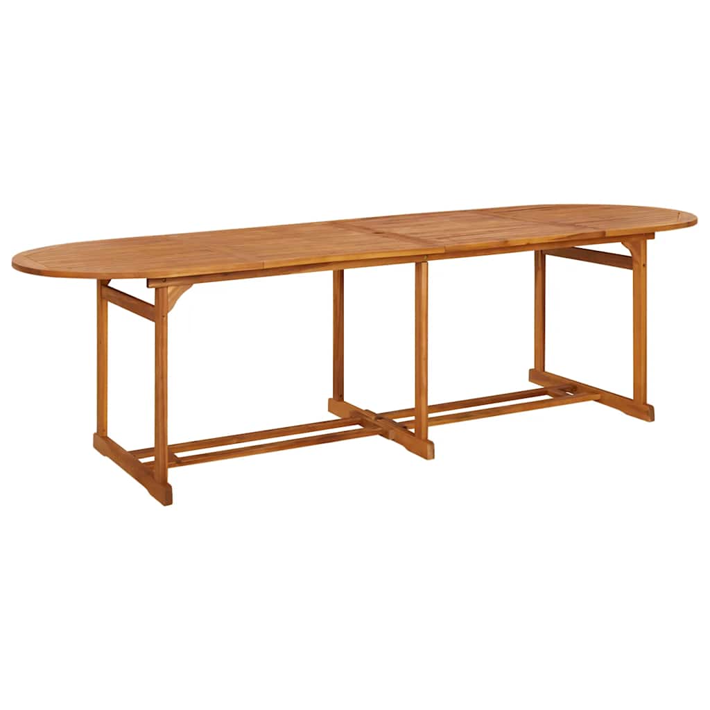 Σετ Τραπεζαρίας Κήπου 11 Τεμαχίων 280x90x75 εκ. Μασίφ Ακακία 6