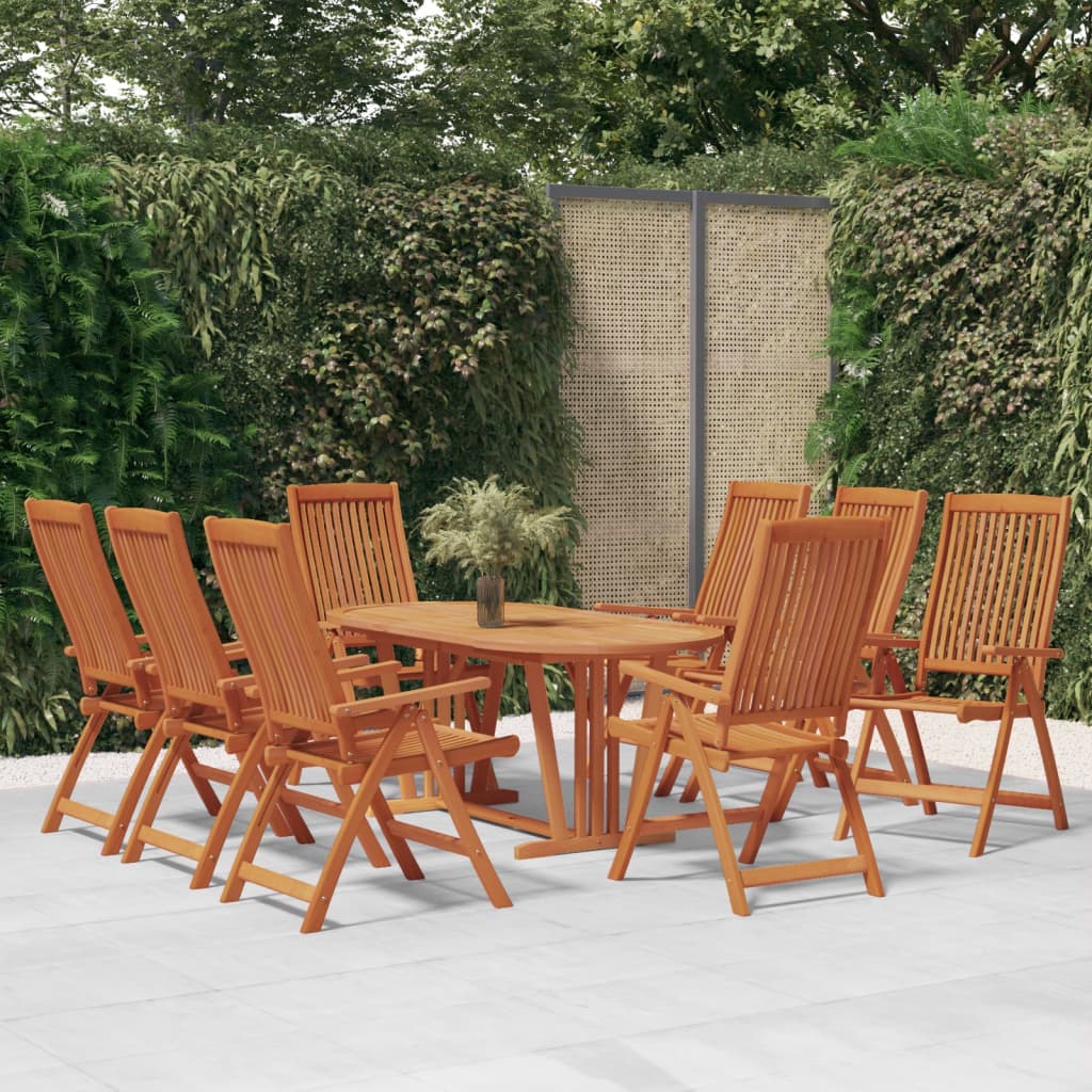 Καρέκλες Κήπου Πτυσσόμενες 8 τεμ. από Μασίφ Ξύλο Ευκαλύπτου 1