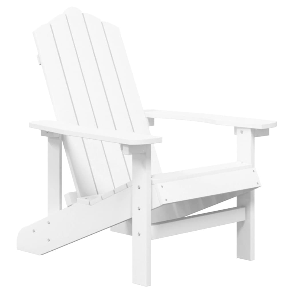 Καρέκλες Κήπου Adirondack 2 τεμ. Λευκές από HDPE 3
