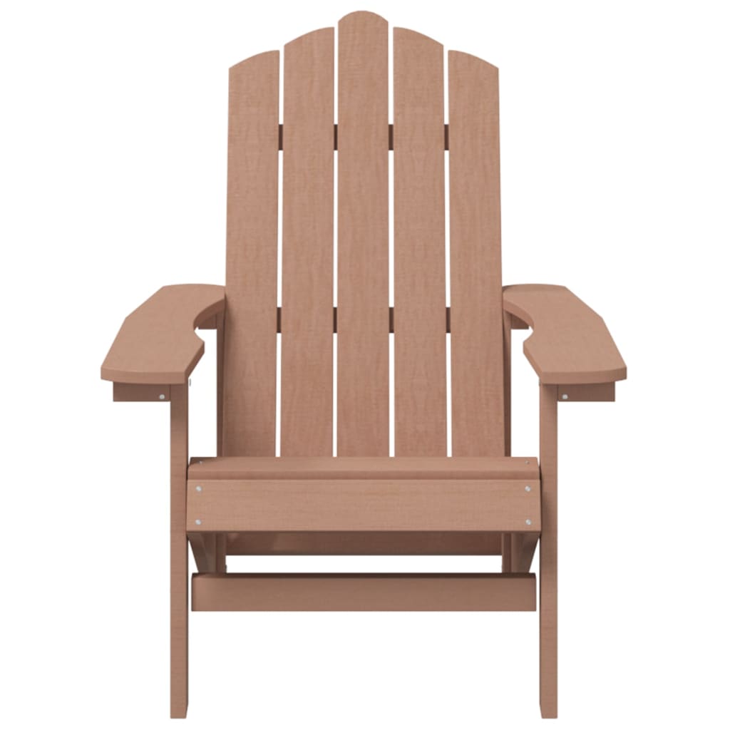Καρέκλες Κήπου Adirondack 2 τεμ. Καφέ από HDPE 4