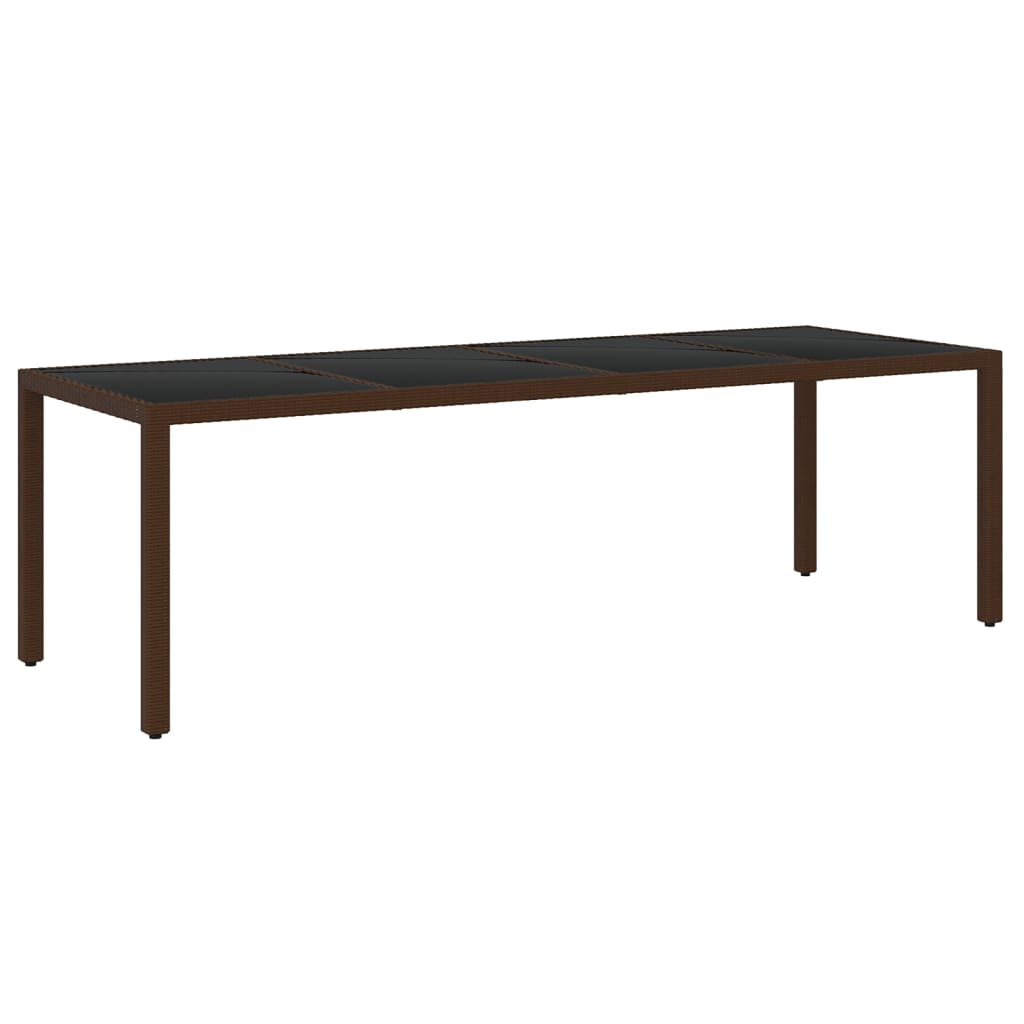 Σετ Τραπεζαρίας Κήπου 11 Τεμαχίων Καφέ από Συνθετικό Ρατάν 6