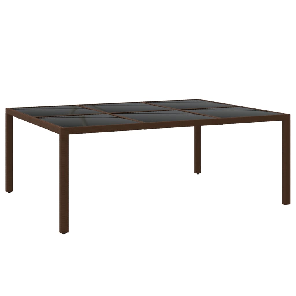 Σετ Τραπεζαρίας Κήπου 11 Τεμαχίων Καφέ από Συνθετικό Ρατάν 6