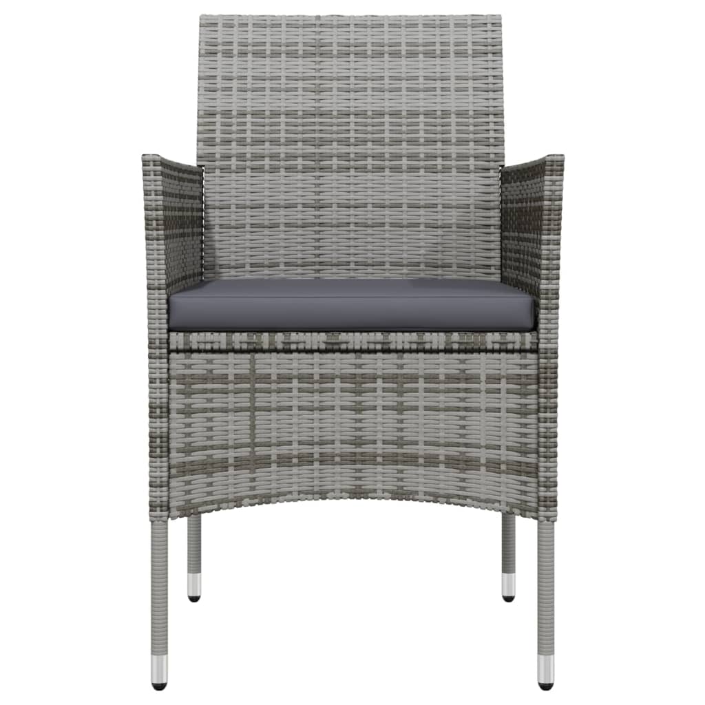 Σετ Τραπεζαρίας Κήπου 7 τεμ. Γκρι / Μαύρο με Μαξιλάρια 4