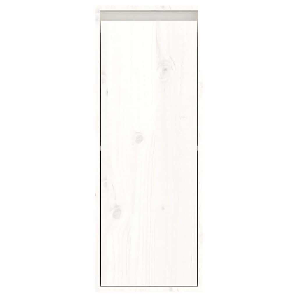 Έπιπλα Τηλεόρασης 4 τεμ. Λευκά από Μασίφ Ξύλο Πεύκου 9