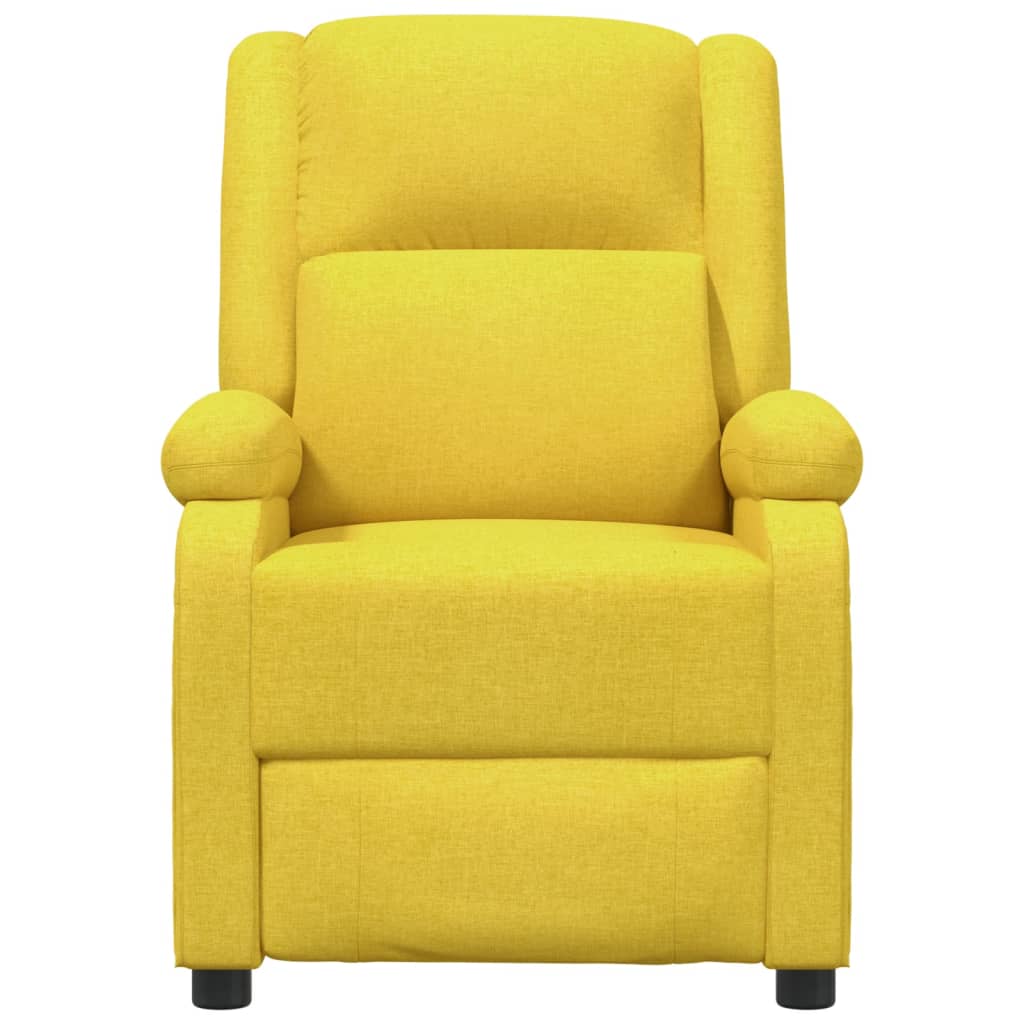 Πολυθρόνα Ανακλινόμενη Ηλεκτρική Κίτρινη Υφασμάτινη 4
