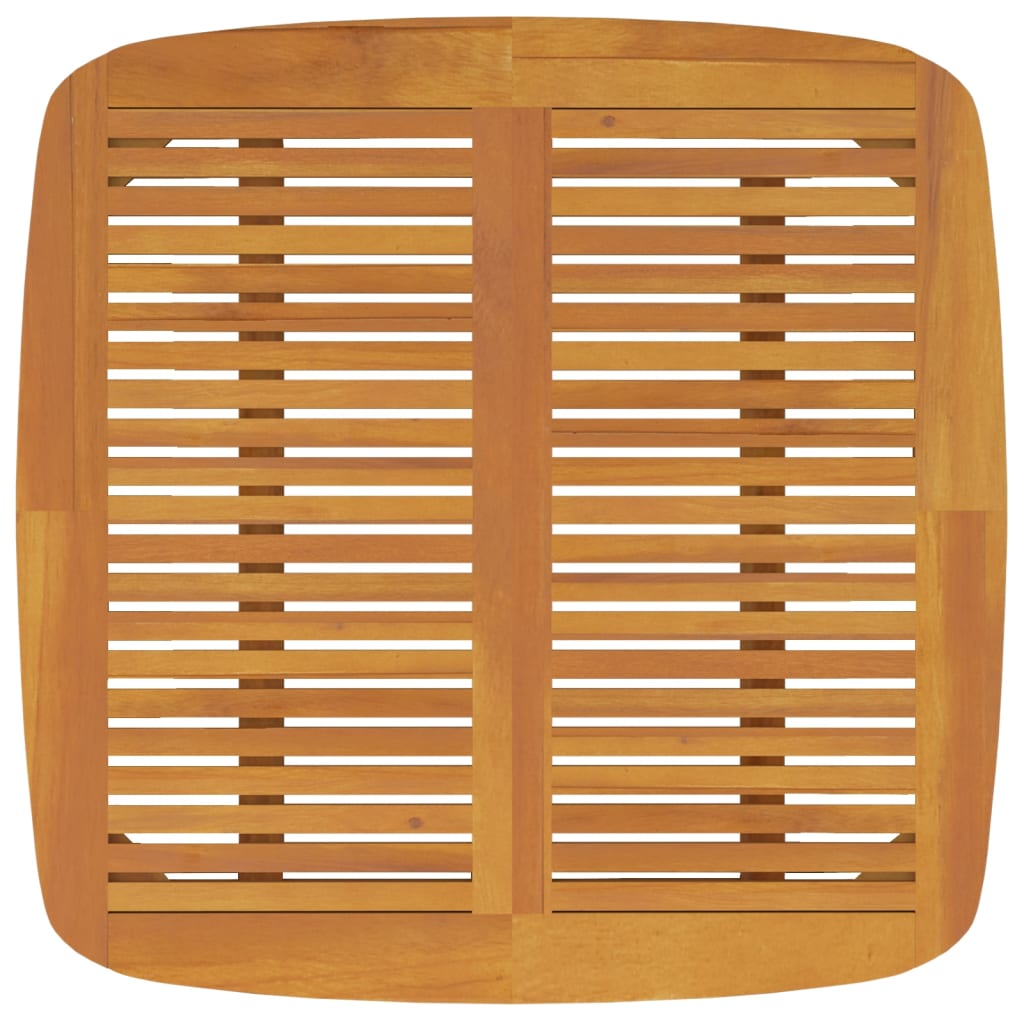 Τραπέζι Κήπου 110 x 110 x 75 εκ. από Μασίφ Ξύλο Ακακίας 5