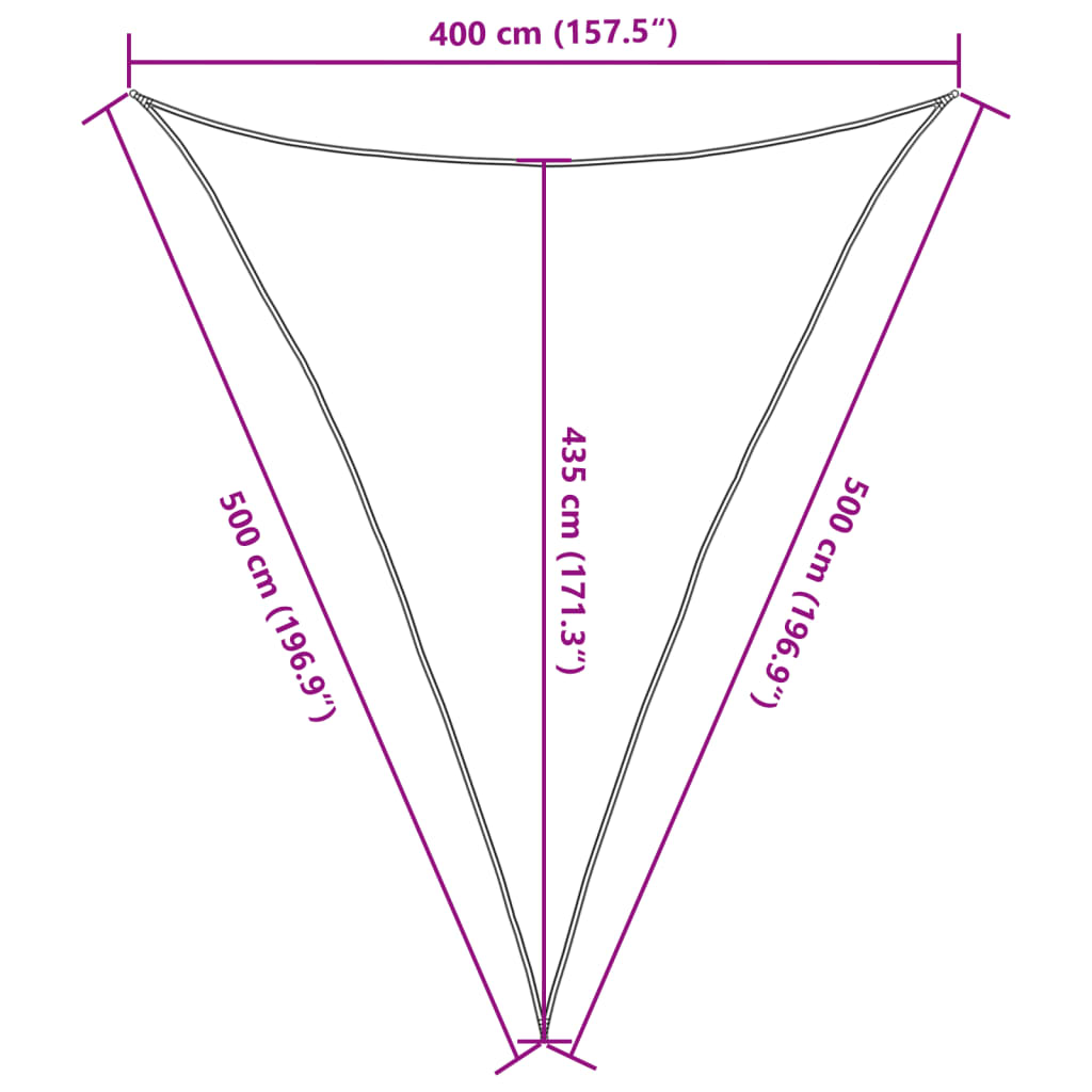 Πανί Σκίασης Κρεμ 4 x 5 x 5 μ. από HDPE 160 γρ./μ² 10