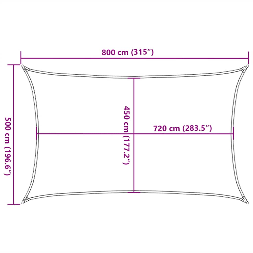 Πανί Σκίασης Ανοιχτό Πράσινο 5 x 8 μ. από HDPE 160 γρ./μ² 10