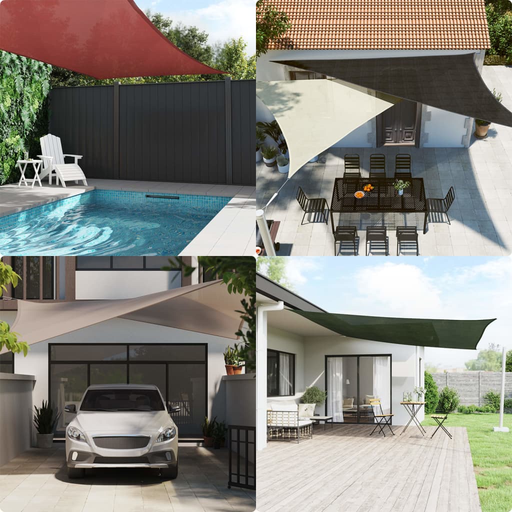 Πανί Σκίασης Τερακότα 7 x 7 μ. από HDPE 160 γρ./μ² 3