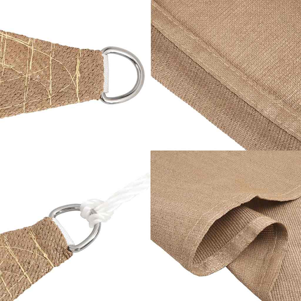 Πανί Σκίασης Taupe 4 x 5 μ. από HDPE 160 γρ./μ² 6