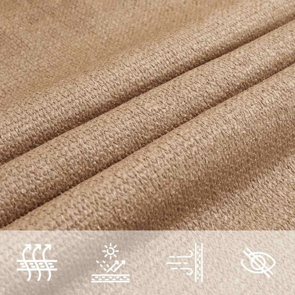 Πανί Σκίασης Taupe 5 x 6 μ. από HDPE 160 γρ./μ² 7