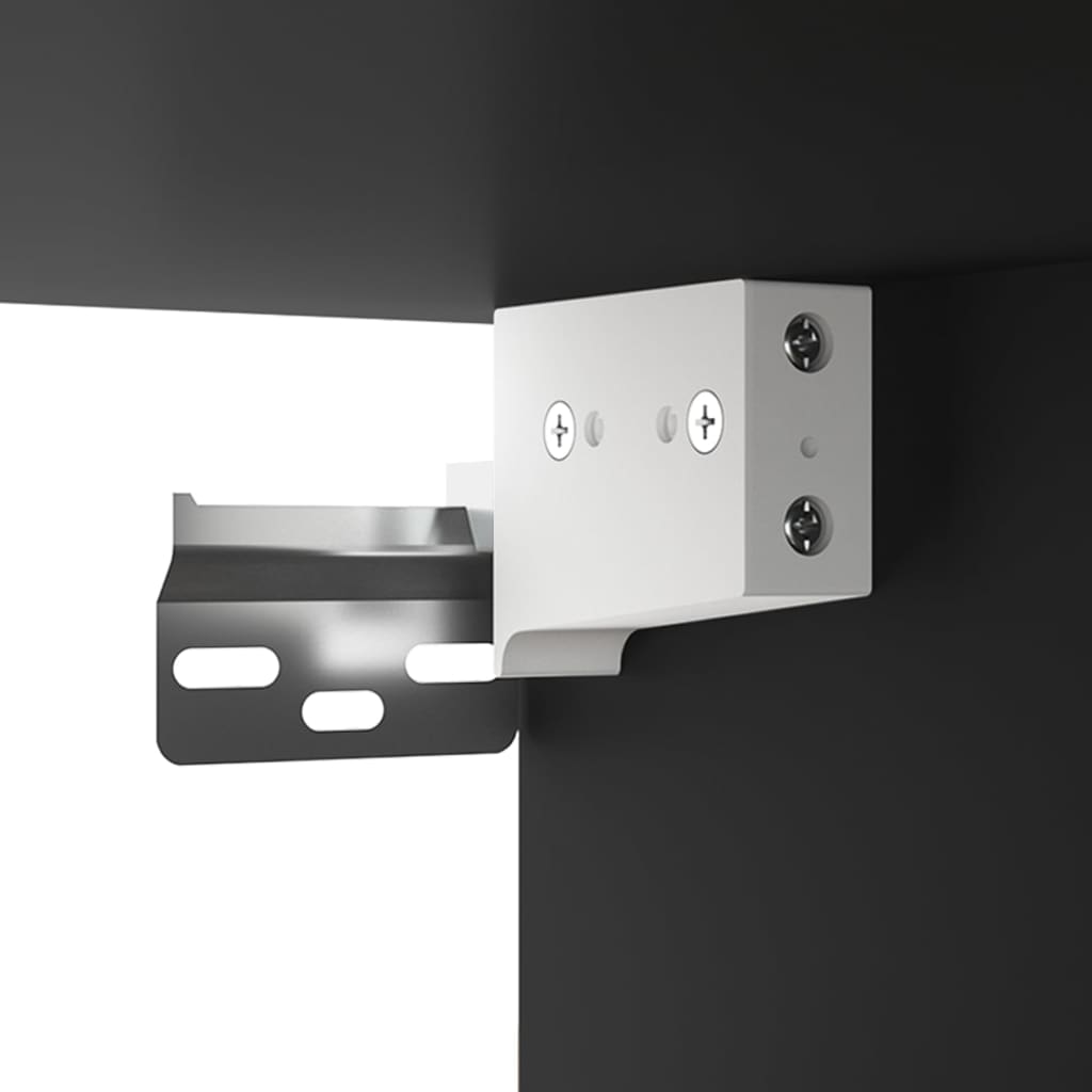 Έπιπλα Τηλεόρασης 4 τεμ. Μαύρα 80x30x30 εκ. Επεξεργασμένο Ξύλο 10