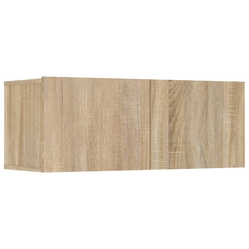 Έπιπλα Τηλεόρασης 4 τεμ. Sonoma Δρυς 80x30x30 εκ. Επεξ. Ξύλο 7